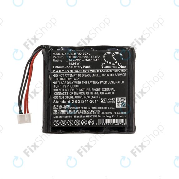 Bateria do Marshall Kilburn, 3400mAh, Li-Ion, 14.4V, TF18650-2200-1S4PA, HQ