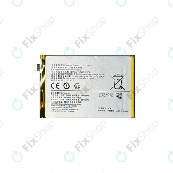 Bateria do Vivo Y35 5G V2230A, B-W0, 5000mAh