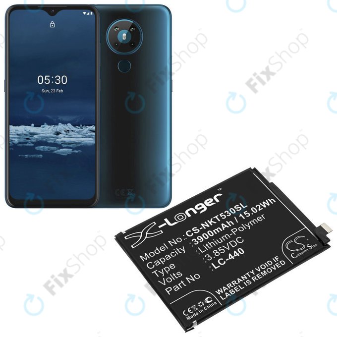 Bateria dla Nokia 5.3, 3900mAh, Li-Pol, 3.85 V, LC-440, HQ