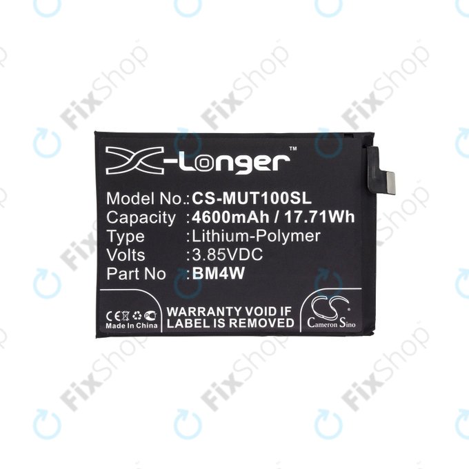 Bateria dla Xiaomi Mi 10T Lite 5G, 4600mAh, Li-Pol, 3.85 V, BM4W, HQ
