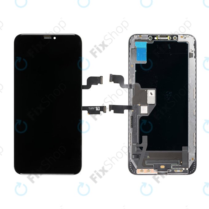 Wyświetlacz Hard OLED dla iPhone XS Max, Ekran dotykowy z ramką, FixPremium