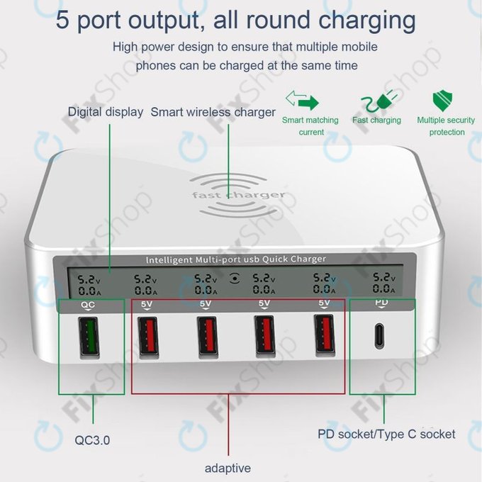 Stacja serwisowa USB z portami USB 3.0 i USB-C WLX-818F