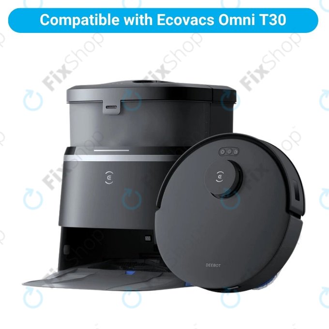 Zestaw części zamiennych do Ecovacs Omni T30 (1x Główna szczotka, 2x Filtr, 2x Szczotka boczna, 4x Ściereczka mopująca, 2x Worek na kurz)