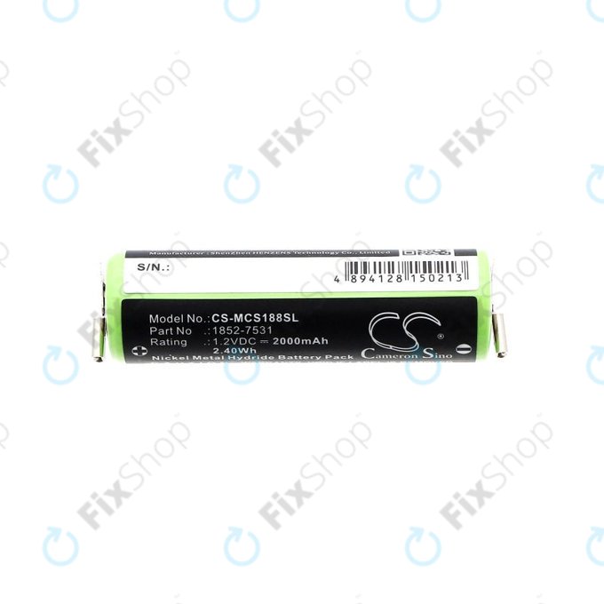 Bateria do Moser Easy Style 1881, 2000mAh, Ni-MH, 1.2V, 1852-7531, HQ