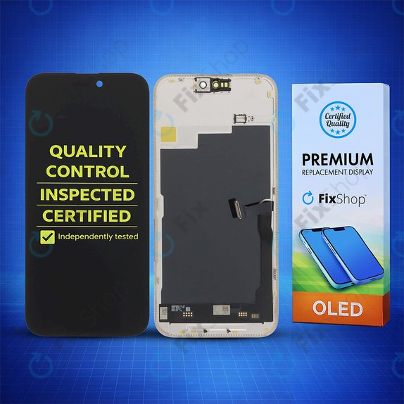 Wyświetlacz Soft OLED dla iPhone 15 Pro Max, Ekran dotykowy z ramką, DIAGNOSTIC