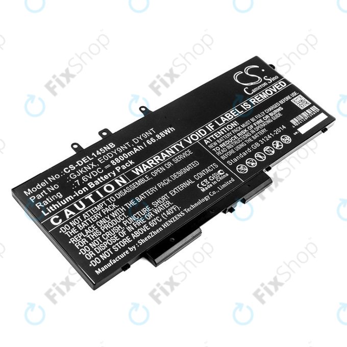 Bateria do Dell Latitude 14 5490, Latitude 14 5491, 8800mAh, Li-Ion, 7.6V, 00JWGP, HQ