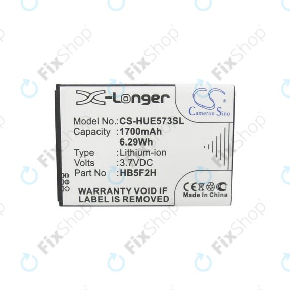 Bateria do Huawei E5330, 1700mAh, Li-Ion, 3.7V, HB5F2H, HQ