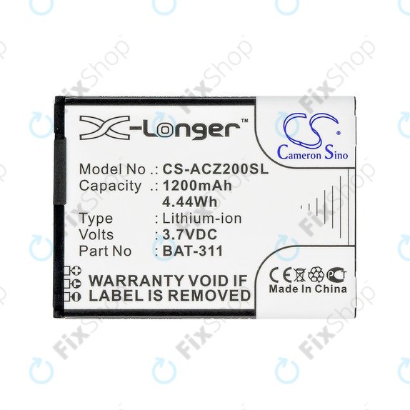 Bateria do Acer Liquid Z200, BAT-311, Li-ion, 3.7V, 1200mAh, HQ