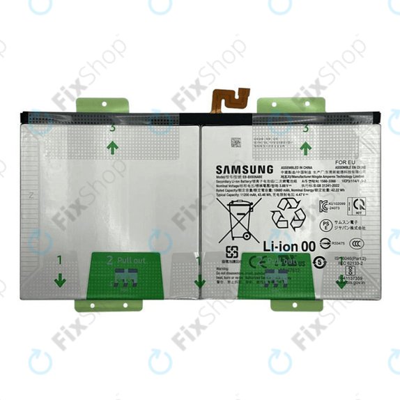Bateria do Samsung Tab S10 Ultra X920, X926B, EB-BX926ABE, 11200mAh, GH82-35940A, Genuine Service Pack