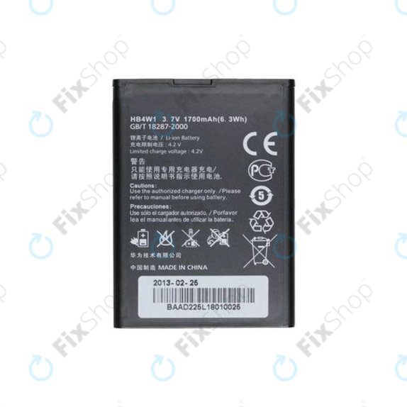 Bateria do Huawei Ascend G510, Y210, Y530, HB4W1, 1700mAh