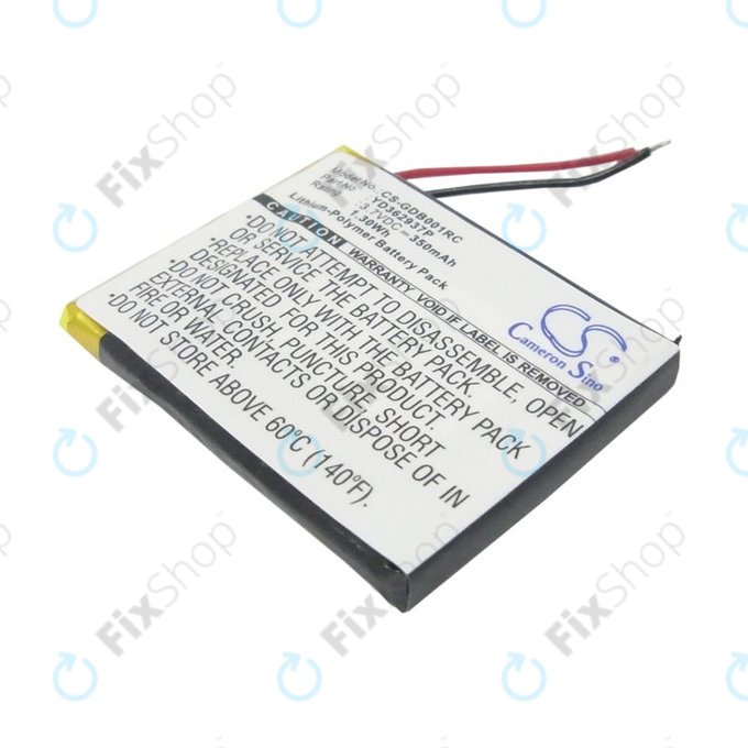 Bateria do GoPro Wifi Remote, 350mAh, Li-Pol, 3.7V, YD362937P, HQ