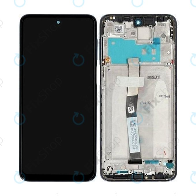 Wyświetlacz do Xiaomi Redmi Note 9 Pro, Ekran dotykowy z ramką, 560002J6B200, Glacier White, Genuine Service Pack