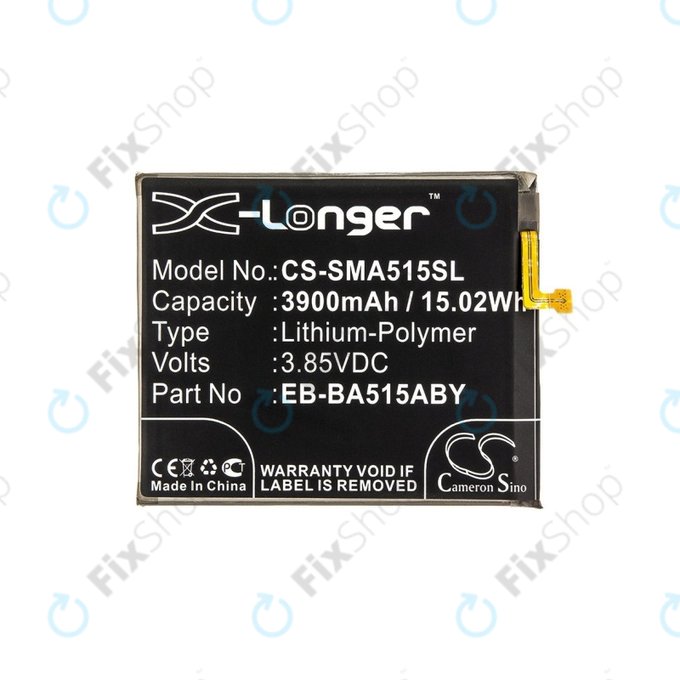 Bateria dla Samsung A51 A515F, 3900mAh, Li-Pol, 3.85 V, EB-BA515ABY, HQ