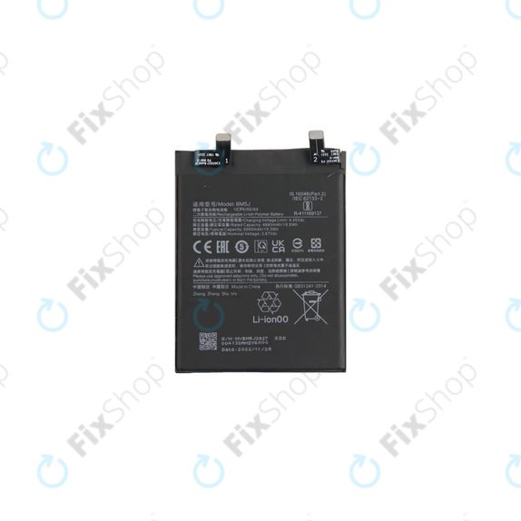 Bateria do Xiaomi 12T, 12T Pro, BM5J, 5000mAh