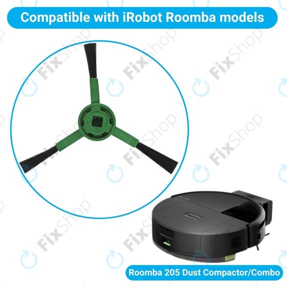 Szczotka boczna, 2 szt. do iRobot Roomba 205 Dust Compactor, Dust Compactor Combo