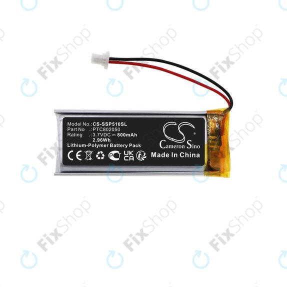Bateria do Sena Gt-Air II, J-Cruise II, Shoei Neotec II, SRL-01, SRL2, 800mAh, Li-Pol, 3.7V, PTC802050, HQ