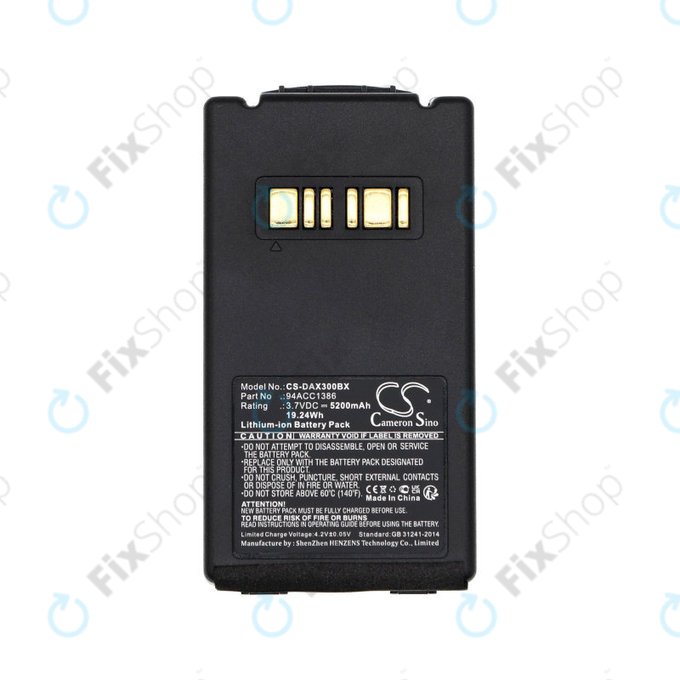 Bateria do Datalogic Falcon X3, Falcon X3+, Falcon X4, 5200mAh, Li-Ion, 3.7V, 94ACC1386, HQ
