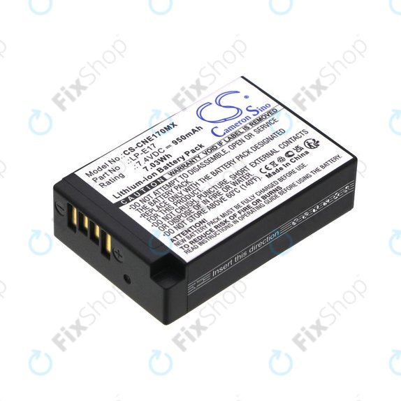 Bateria do Canon EOS, 950mAh, Li-Ion, 7.4V, LP-E17, HQ