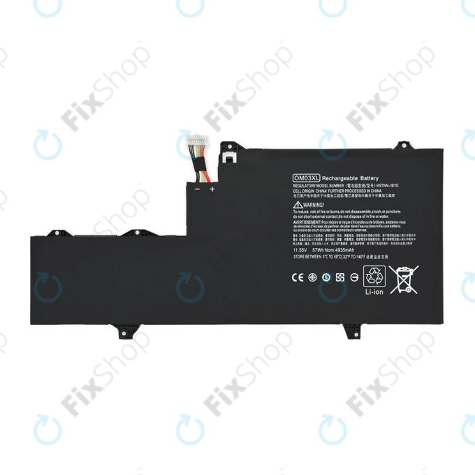 Bateria do HP EliteBook x360 1030 G2, 77052513, OM03XL, 4935mAh, Genuine Service Pack