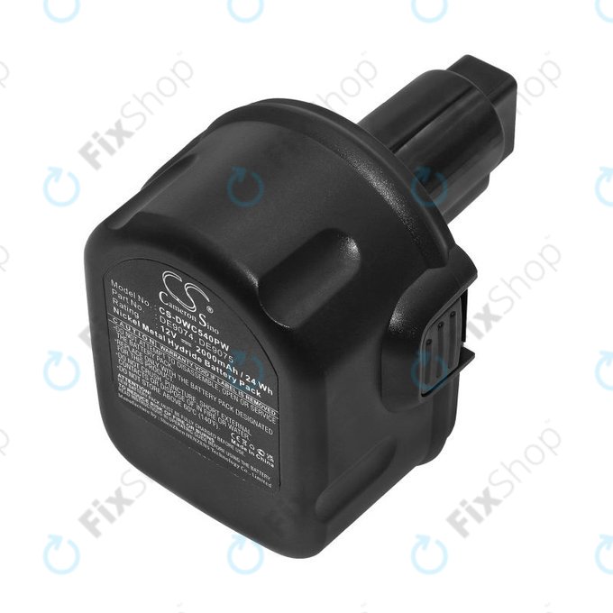 Bateria do DeWalt DC, DW, 2000-series, DE9074, DE9075, 152250-27, 397745-01, 2000mAh, HQ