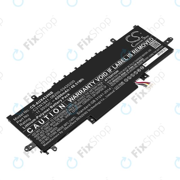 Bateria do Asus ZenBook 14, Flip 14, 4200mAh, Li-Pol, 11.55V, C31N1841, HQ