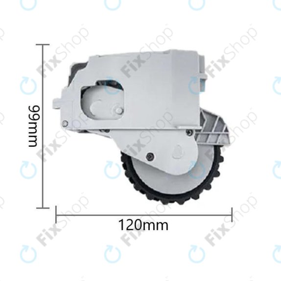 Koło z silnikiem do Xiaomi Dreame F9, Mi Robot Vacuum Mop (Mijia 1C), 2 Pro+ (Mijia 1T), Prawy, Biały, White