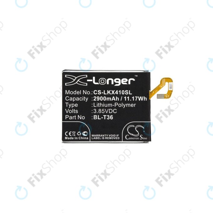 Bateria do LG K10 (2018), K11, K11 Plus, K11 Prime, K30, Harmony 2, BL-T36, EAC63638201, 2900mAh, HQ