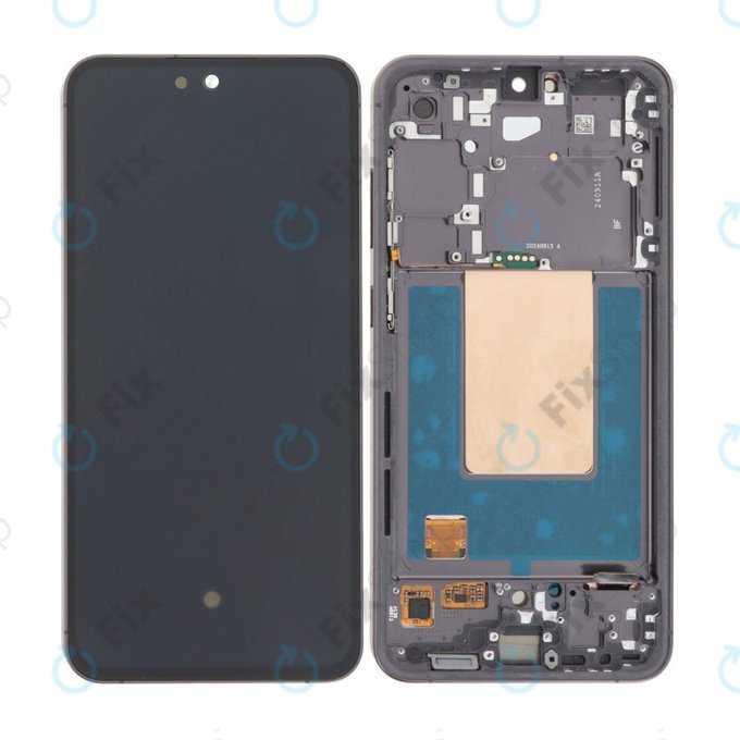 Wyświetlacz OLED do Samsung Galaxy S24 FE S721B, Ekran dotykowy z ramką, Grafitowy, Graphite