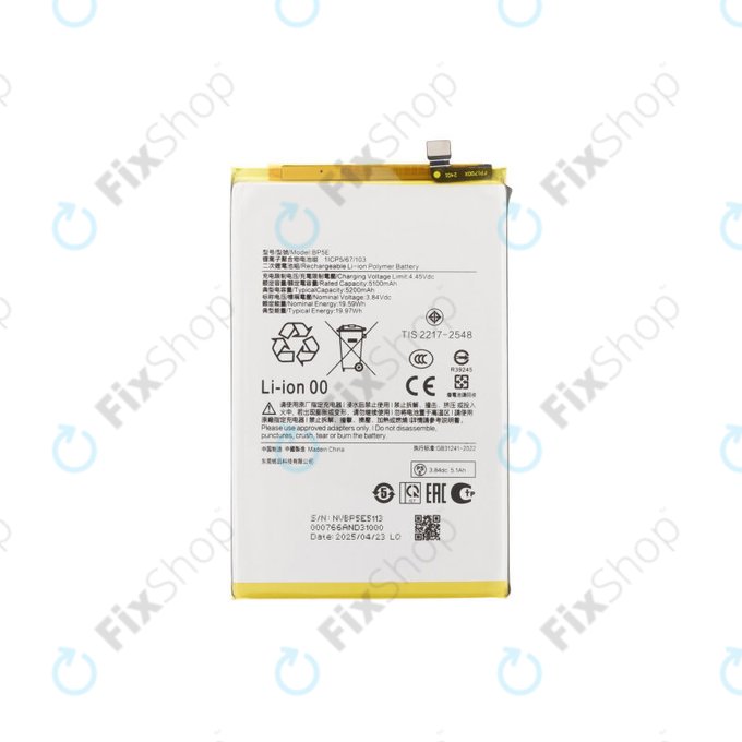 Bateria do Xiaomi Redmi A5 4G, BP5E, 5200mAh