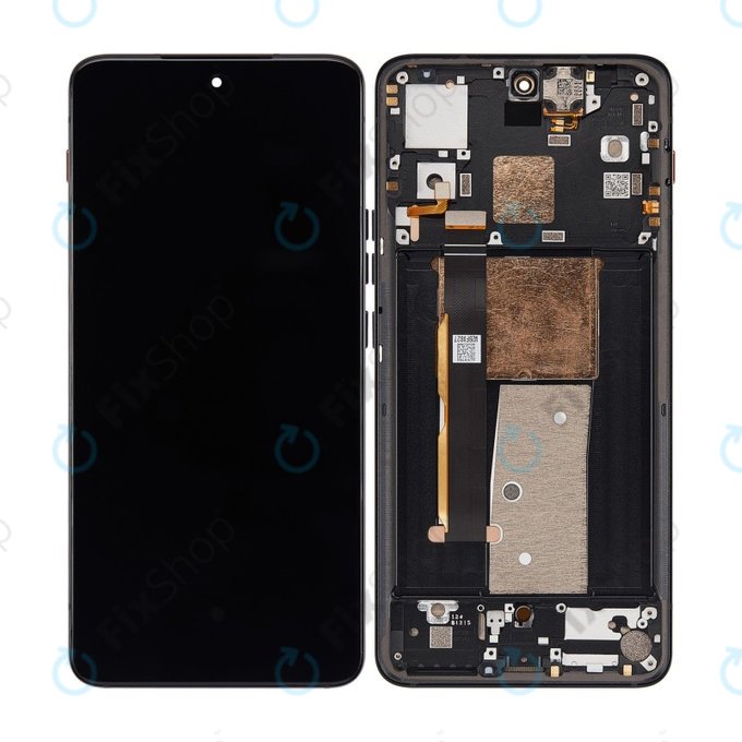 Wyświetlacz OLED do Motorola Thinkphone, Ekran dotykowy z ramką, Carbon Black