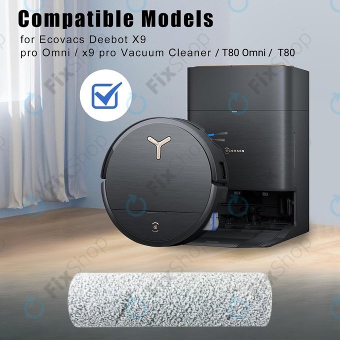 Wałek mopujący do Ściereczka mopująca do Ecovacs Deebot X9 Pro Omni, X9 Pro, X8 Pro Omni, X8 Omni, T80 Omni, T80