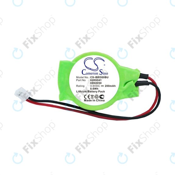 Bateria zapasowa do Lenovo Thinkpad, 200mAh, Lithium, 3V, 02K6541, HQ