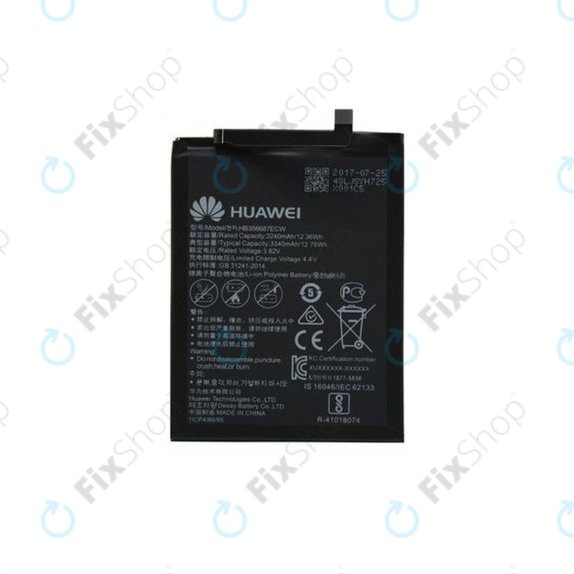 Bateria do Huawei Mate 10 Lite, Honor 7X, Nova 2 Plus, P Smart Plus (Nova 3i), P30 Lite, P30 Lite 2020, HB356687ECW 3240mAh, 24022598, 24022698, 24022872, Genuine Service Pack