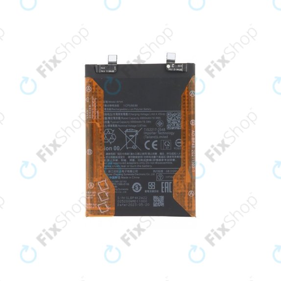 Bateria do Xiaomi Poco F5, X5 Pro, Redmi Note 12 Pro 5G, BP4K, 5000mAh