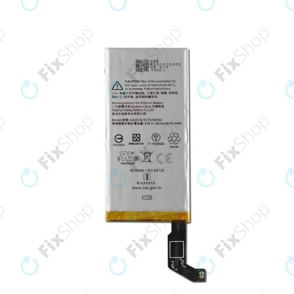 Bateria do Google Pixel 4, G020I-B, 2800mAh