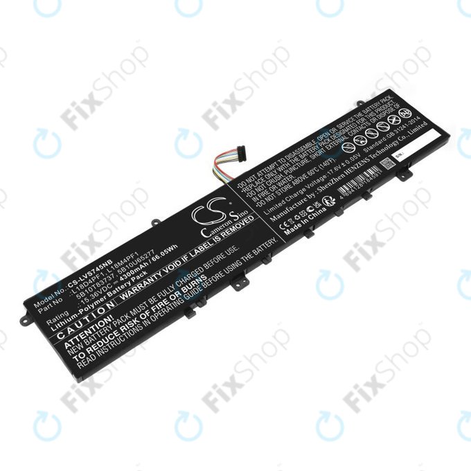 Bateria do Lenovo Yoga, 4300mAh, Li-Pol, 15.36V, L18D4PF1, HQ