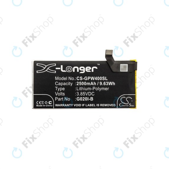 Bateria dla Google Pixel 4, 2500mAh, Li-Pol, 3.85 V, G020I-B, HQ