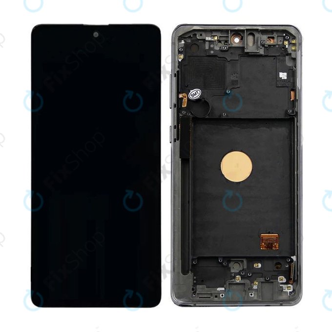 Wyświetlacz OLED do Samsung Galaxy Note 10 Lite N770F, Ekran dotykowy z ramką, Aura Black