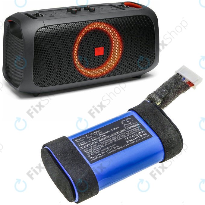 Bateria do JBL PartyBox On-The-Go, 3000mAh, Li-Ion, 7.4V, SUN-INTE-265, HQ