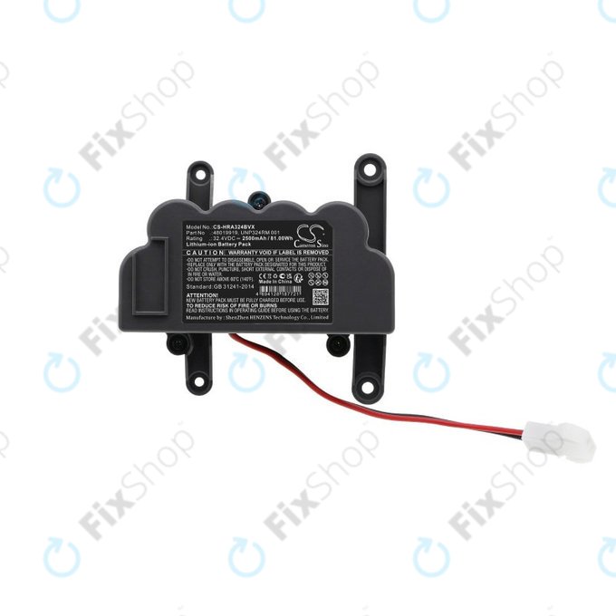 Bateria do Hoover ATV324LD 1011, UNP324RM 1001, 2500mAh, Li-Ion, 32.4V, 48019919, HQ