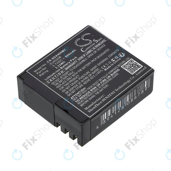 Bateria do SJCAM SJ4000, SJ5000, 900mAh, Li-Ion, 3.7V, SJ4000B, HQ