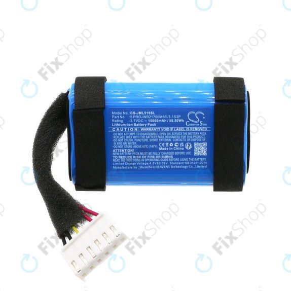 Bateria do JBL Charge 5 WiFi, 15000mAh, Li-Ion, 3.7V, 5 PRO-INR21700M50LT-1S3P, HQ