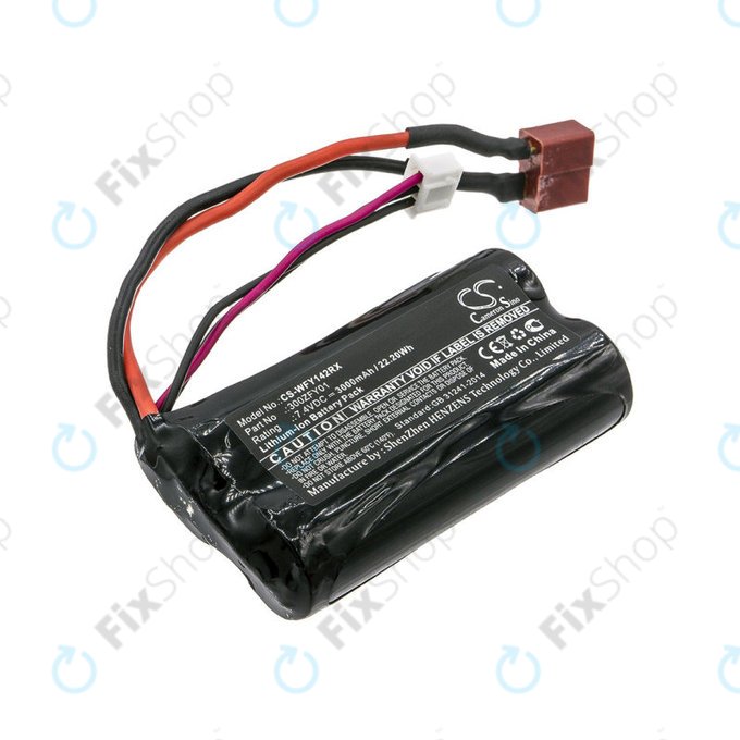 Bateria do WLToys FY01, FY02, FY03, 12423, 12428, 3000mAh, Li-Ion, 7.4V, 300ZFY01, HQ