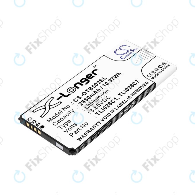 Bateria do Alcatel 1b 2020, Alcatel Ot-5002a, 2850mAh, Li-Ion, 3.85V, TLI028C1, HQ