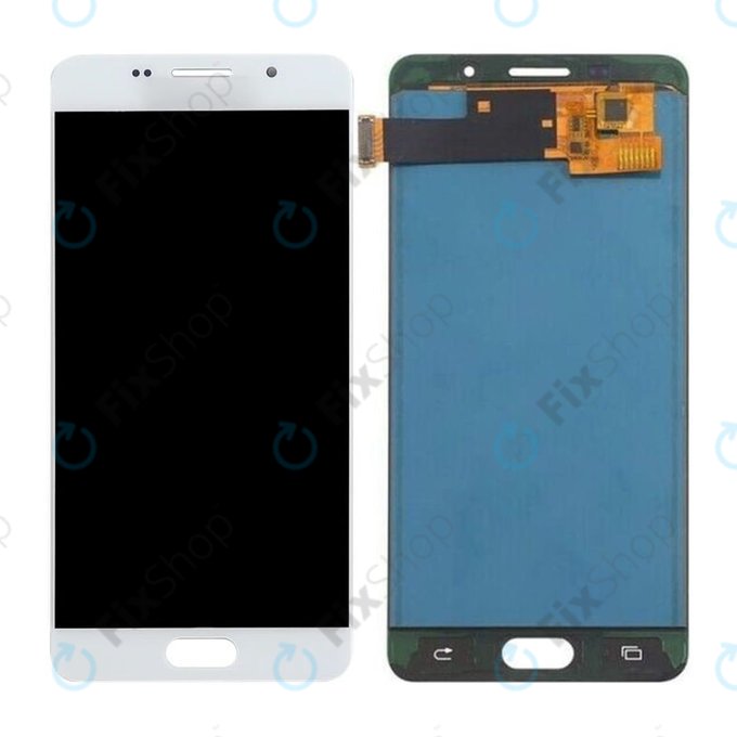 Wyświetlacz do Samsung A5 A510F (2016), Ekran dotykowy bez ramki, Bialy, White, TFT