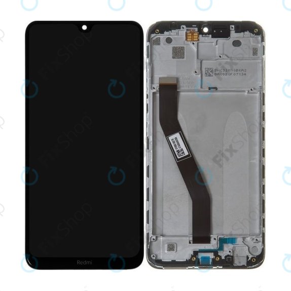 Wyświetlacz do Xiaomi Redmi 8, Redmi 8A, Ekran dotykowy z ramką, 5600040C3I00, Onyx Black, Genuine Service Pack