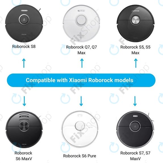 Stacja ladujaca do Xiaomi Roborock S5 Max, S6 Pure, S6 MaxV, S7, S7 MaxV, Q7, Q7 Max, Czarny, Black