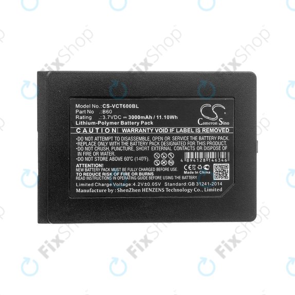 Bateria do Vectron Mobilepro 3, Vectron Mobilepro III, 3000mAh, Li-Pol, 3.7V, B60, HQ