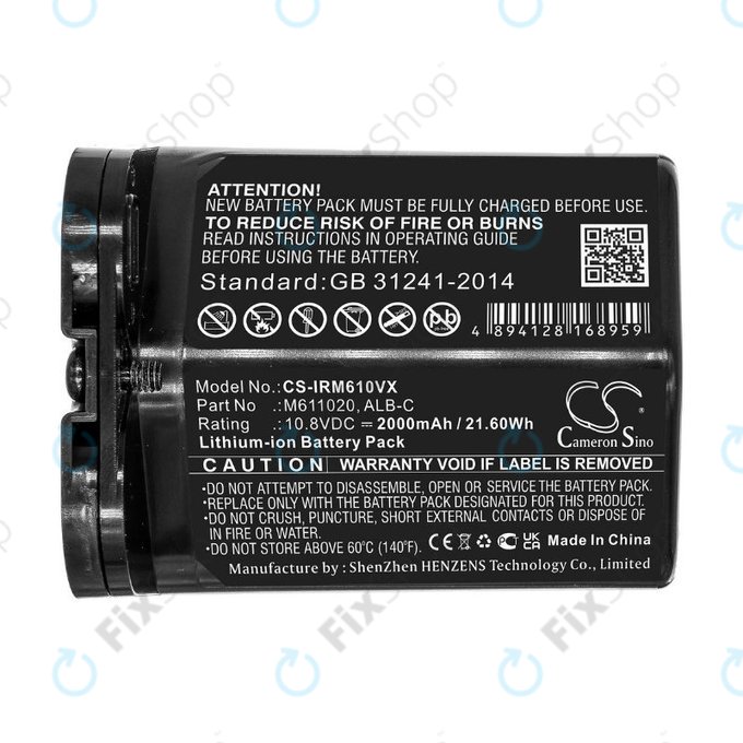 Bateria do iRobot Braava jet m6, ALB-C, M611020, Li-Ion, 10,8V 2000mAh, HQ