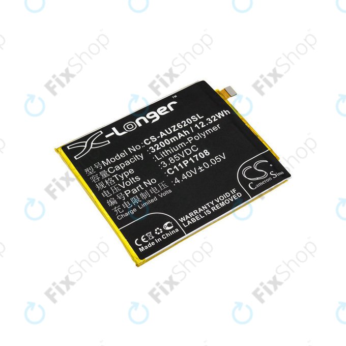 Bateria dla Asus Zenfone 5 ZE620KL, 3200mAh, Li-Pol, 3.85 V, C11P1708, HQ